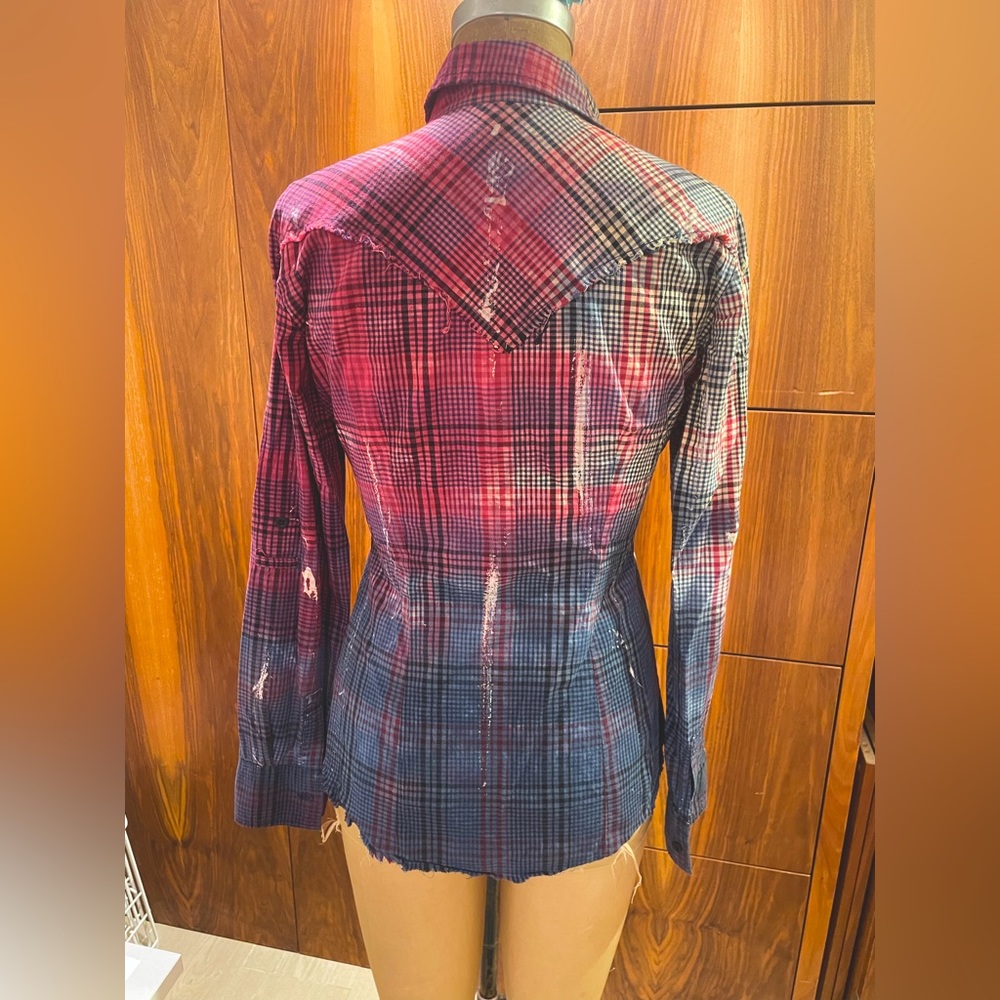 Metropark Distressed dyed button down - Picture 2 of 4